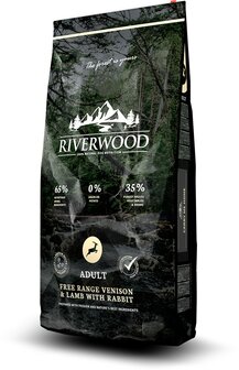 Riverwood Adult  Hert &amp; Lam met Konijn 12 kg