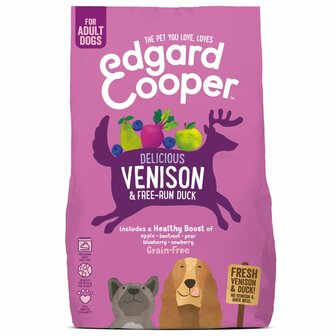 Edgard&amp;Cooper Vers hert &amp; scharreleend 2,5 kg