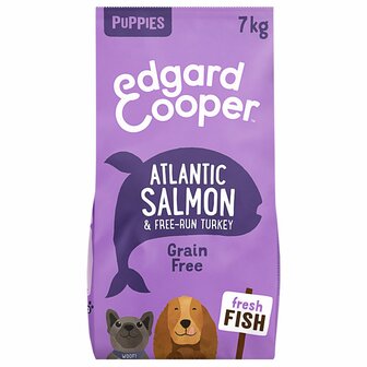 Edgard&amp;Cooper Verse Atlantische zalm &amp; scharrelkalkoen Puppy 7 kg