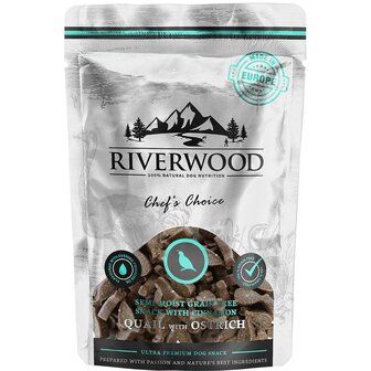 Riverwood Chef&#039;s Choice Kwartel &amp; Struisvogel 200 gram