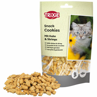 Trixie Kattensnack cookies met kip en garnalen