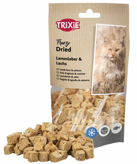 Trixie Kattensnack Freeze Dried lamslever &amp; zalm