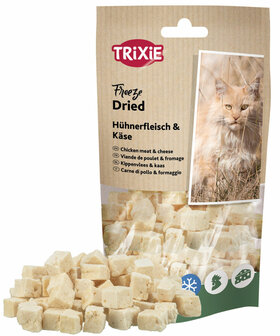 Trixie Kattensnack Freeze Dried kippenvlees &amp; kaas