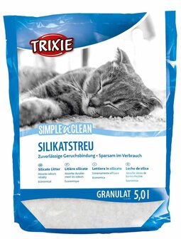 Trixie Simple&#039;n&#039;Clean Silicaat Kattenbakvulling 5 L