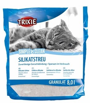 Trixie Simple&#039;n&#039;Clean Silicaat Kattenbakvulling 8 L