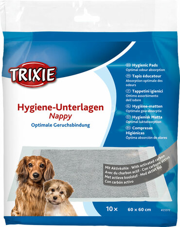 Trixie Hygiëne-onderlegger Nappy met actieve koolstof 60 x 60 cm 10 stuks