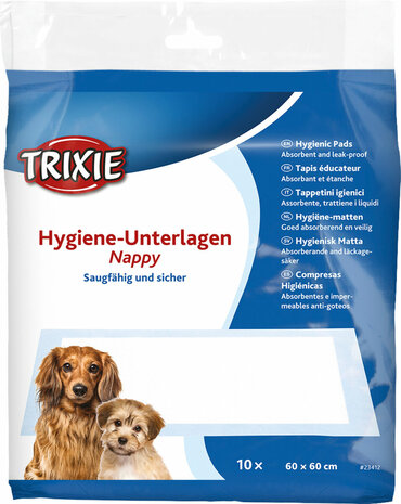 Trixie Puppy-Zindelijkheidsmat Nappy 60 x 60 cm 10 stuks